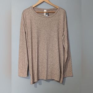 Silver Icing Vanilla‎ Bay Beige Knit Sweater Women's 2X Soft Minimalist Capsule